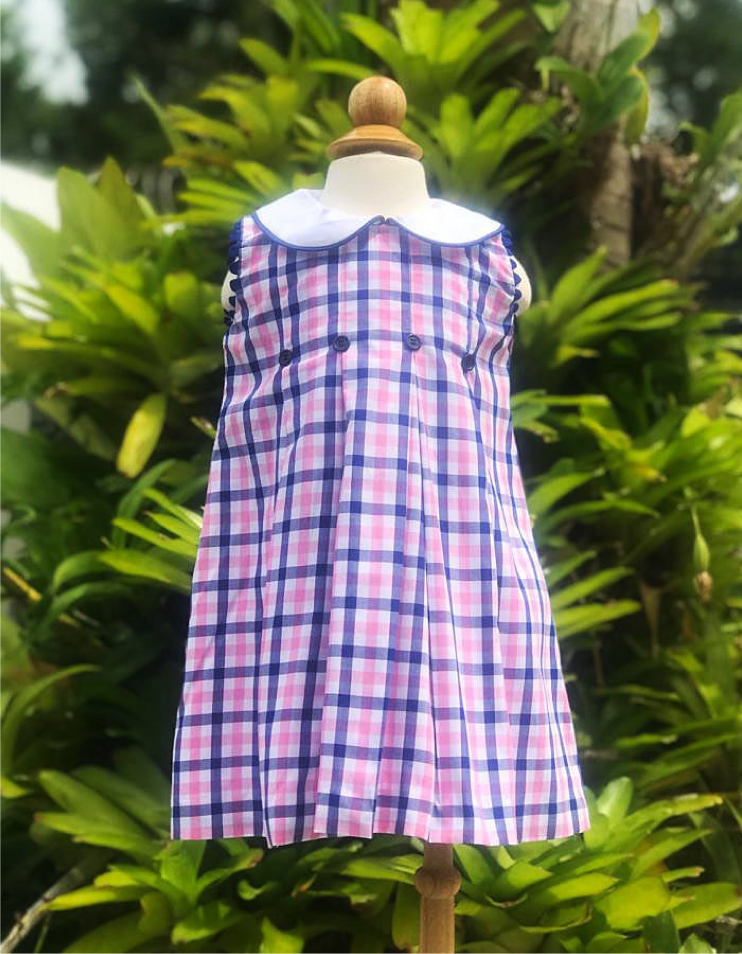 Pink & Blue Flannel Dress