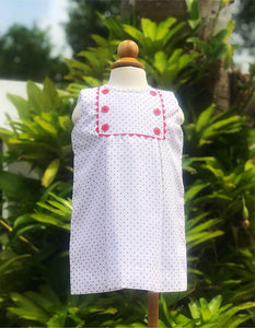 Red Polka Dot Pique Dress