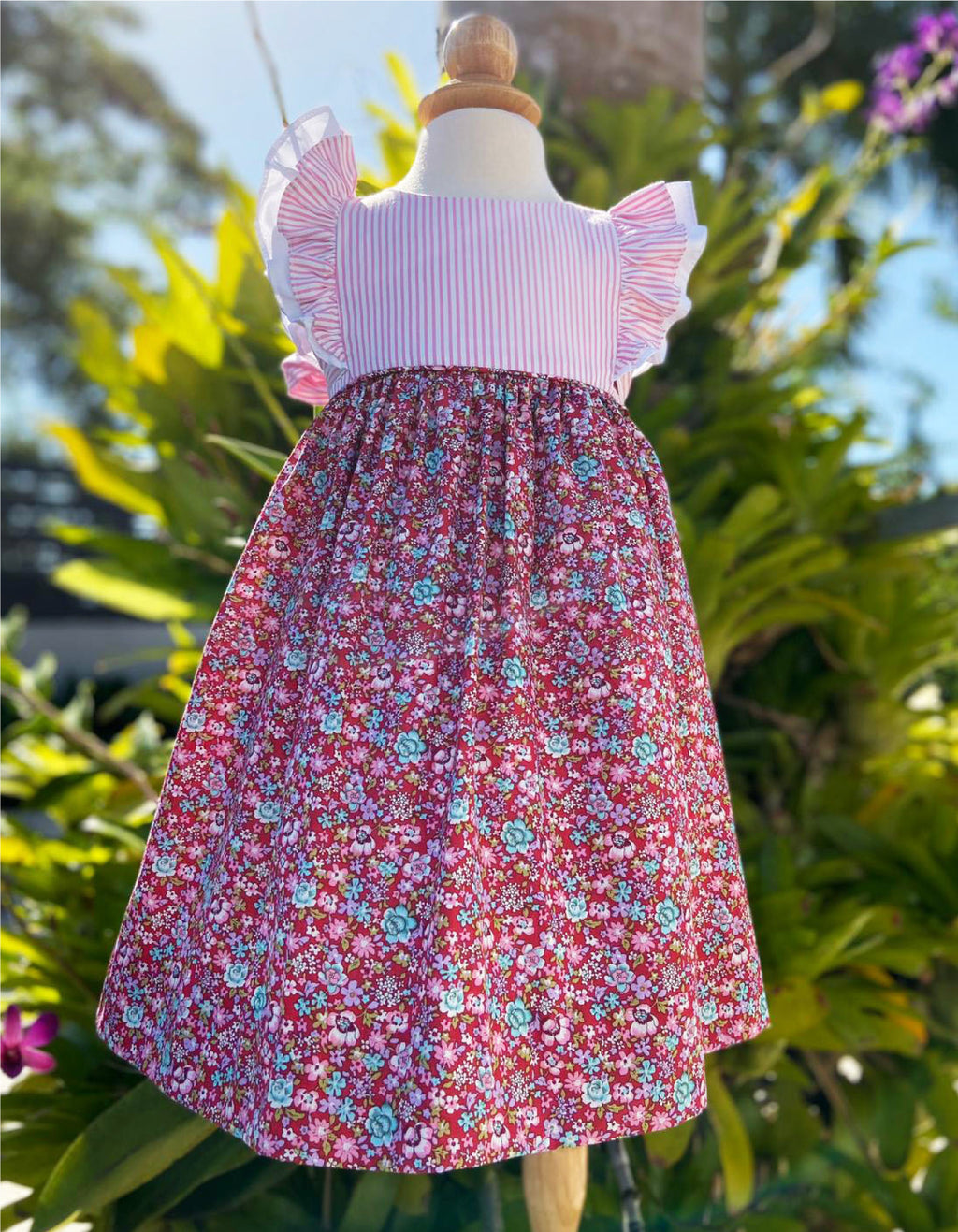 Stripes & Floral Dress